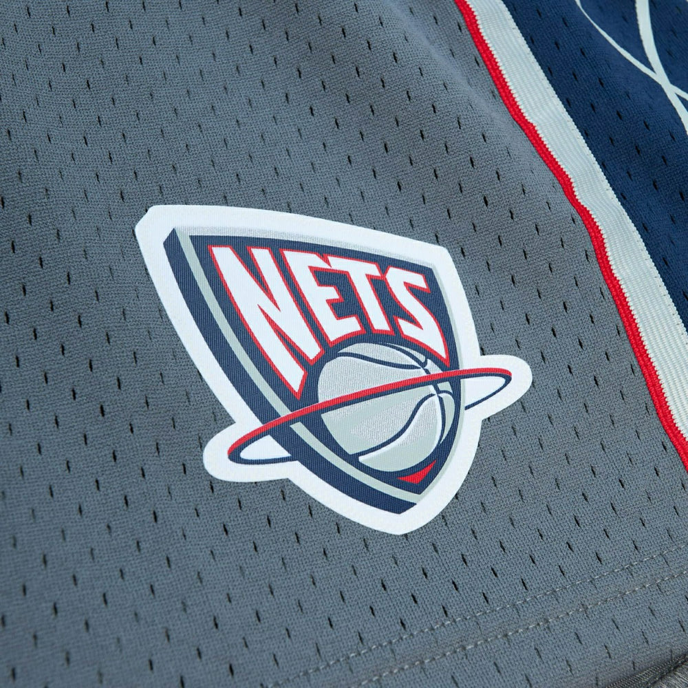 New Jersey Nets 2004-05 Mitchell & Ness Swingman Alternate NBA Shorts Grey - Taass outlet