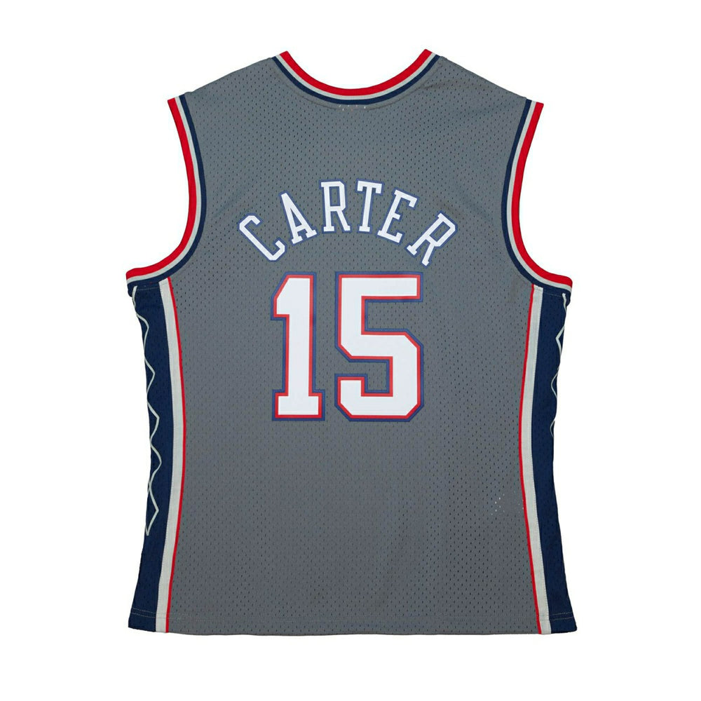 Vince Carter #15 New Jersey Nets 2004-05 Mitchell & Ness Alternate Swingman NBA Jersey Grey - Taass discount