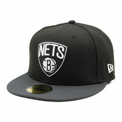 Brooklyn Nets Basic 2-Tone New Era 59FIFTY Fitted NBA Cap - Taass for sale