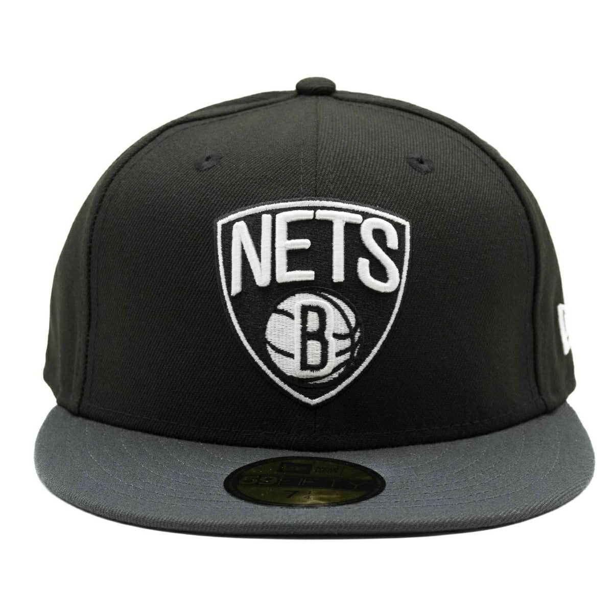Brooklyn Nets Basic 2-Tone New Era 59FIFTY Fitted NBA Cap - Taass for sale