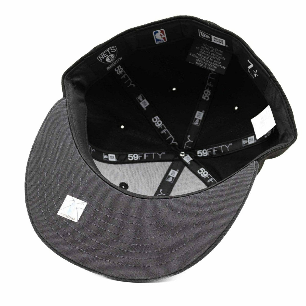 Brooklyn Nets Basic 2-Tone New Era 59FIFTY Fitted NBA Cap - Taass for sale