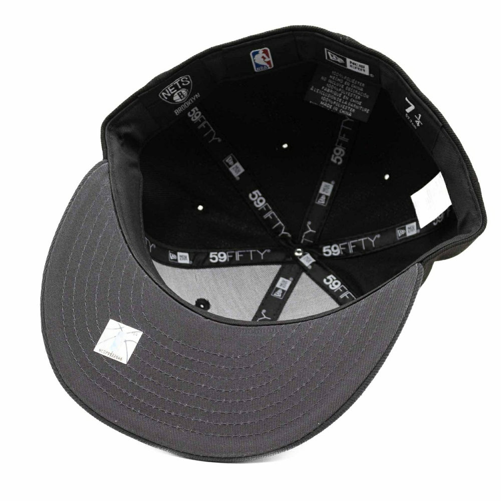Brooklyn Nets Basic 2-Tone New Era 59FIFTY Fitted NBA Cap - Taass for sale