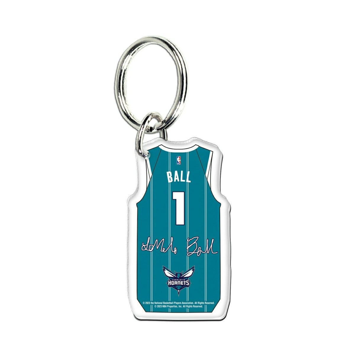 NBA Acrylic Jersey Keyring LaMelo Ball #1 Charlotte Hornets - Taass for sale