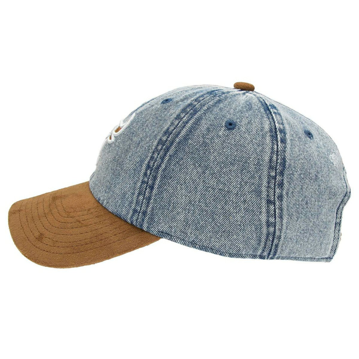 Chicago Bulls Denim Suede 1904 Strapback NBA Cap Blue/Brown - Taass outlet