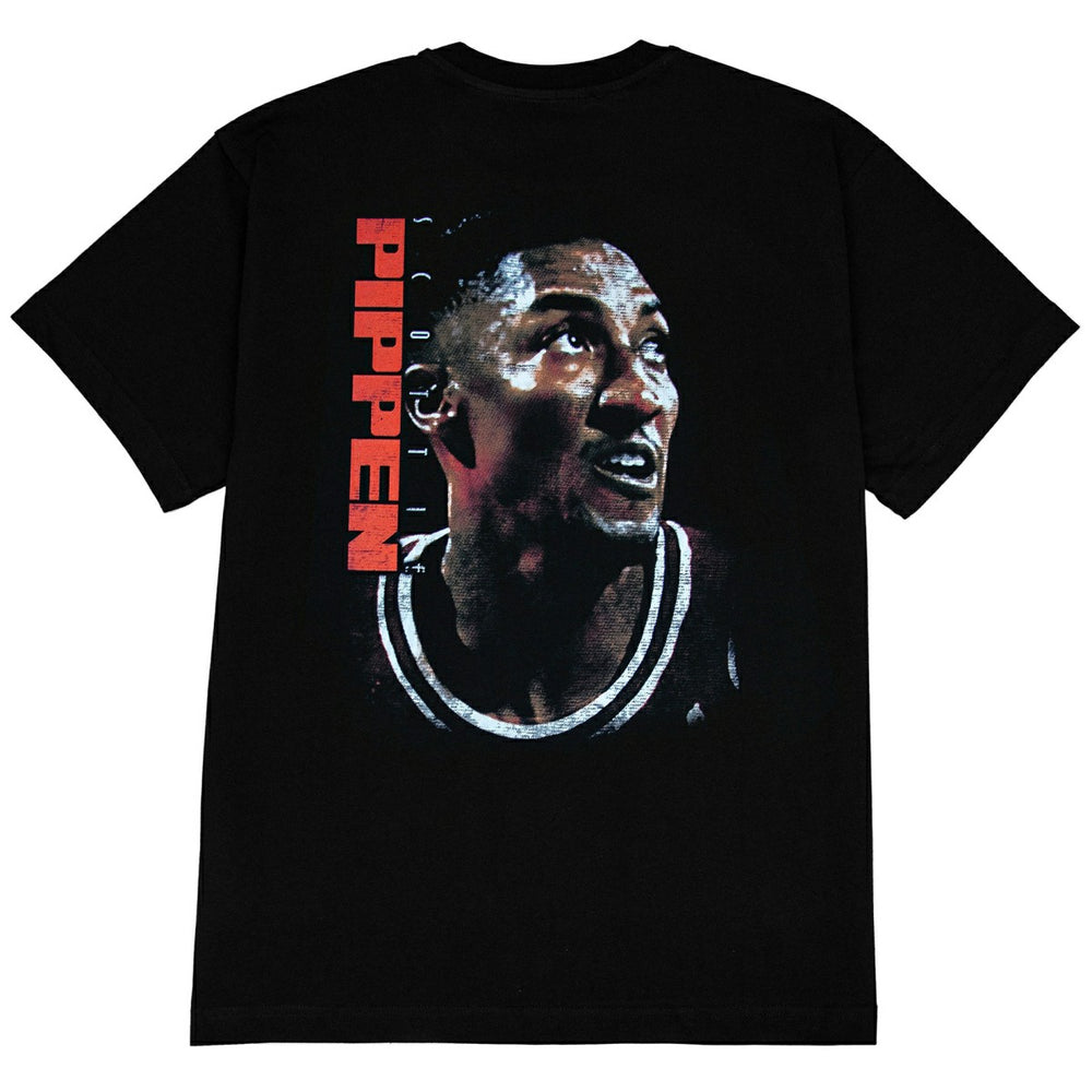 Scottie Pippen Chicago Bulls Face NBA T-Shirt Black - Taass sale