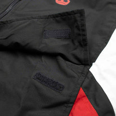 Chicago Bulls NBA Quarter Zip Windbreaker Jacket Black - Taass US