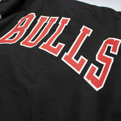 Chicago Bulls NBA Quarter Zip Windbreaker Jacket Black - Taass US