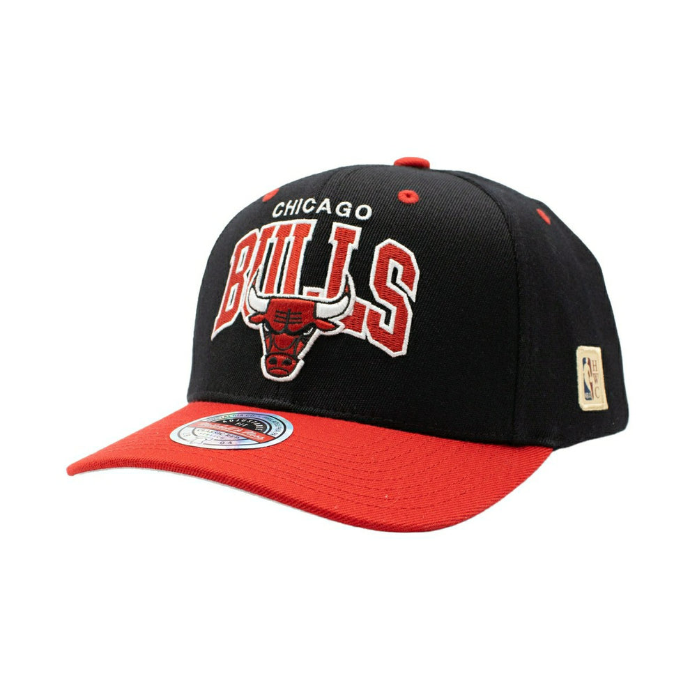 Chicago Bulls Team Arch Classic Red Stretch-Snap NBA Cap Black - Taass on sale