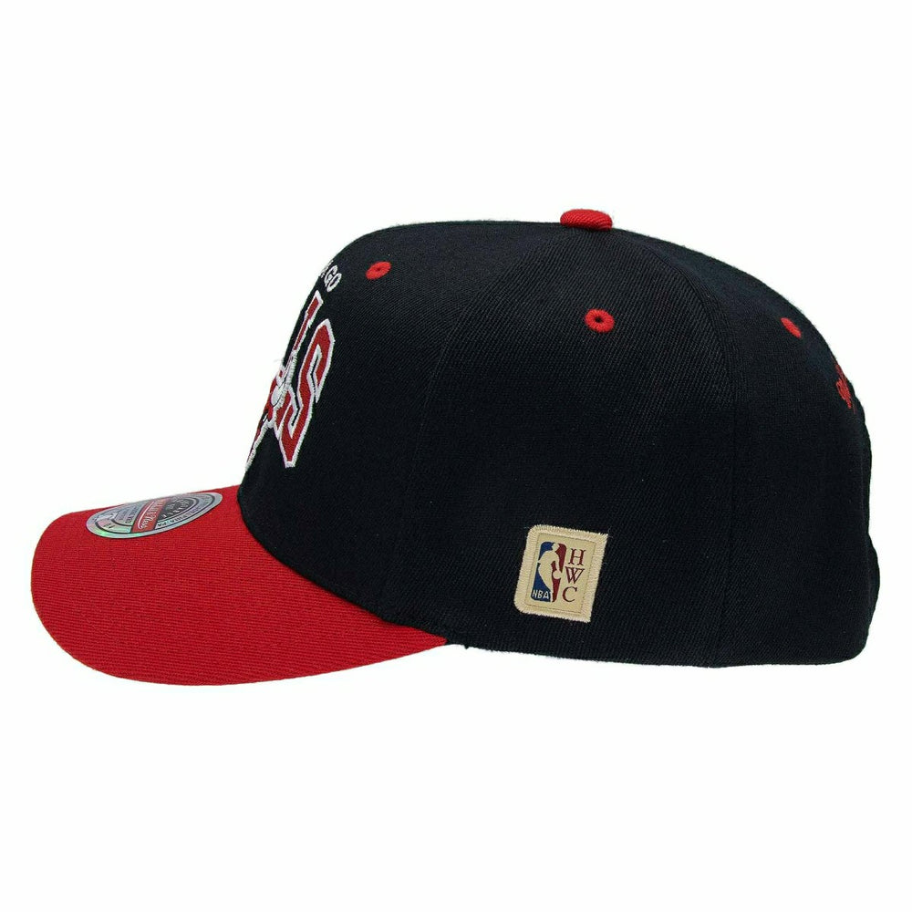 Chicago Bulls Team Arch Classic Red Stretch-Snap NBA Cap Black - Taass on sale