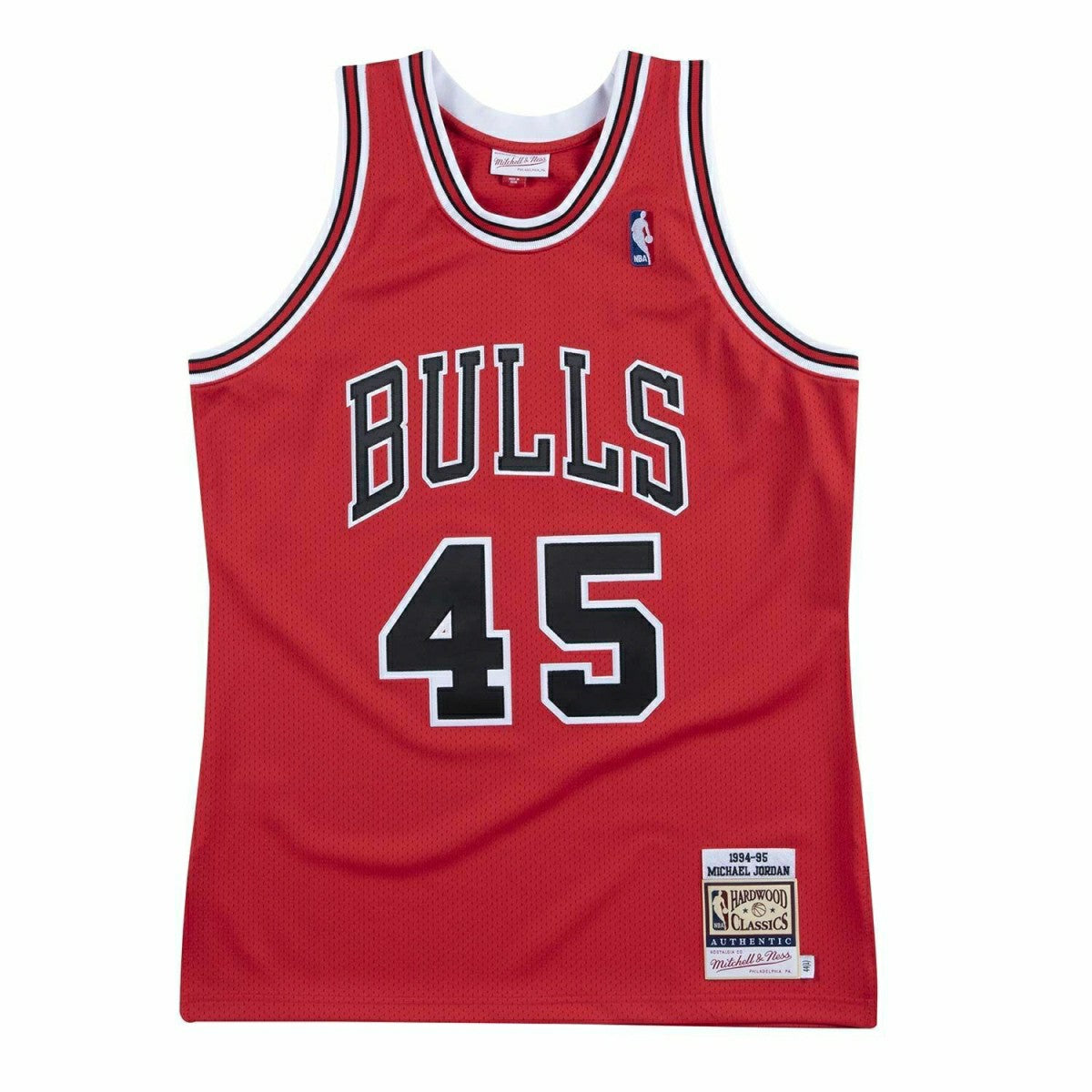 Michael Jordan #45 Chicago Bulls 1994-95 Authentic NBA Jersey Red - Taass on sale