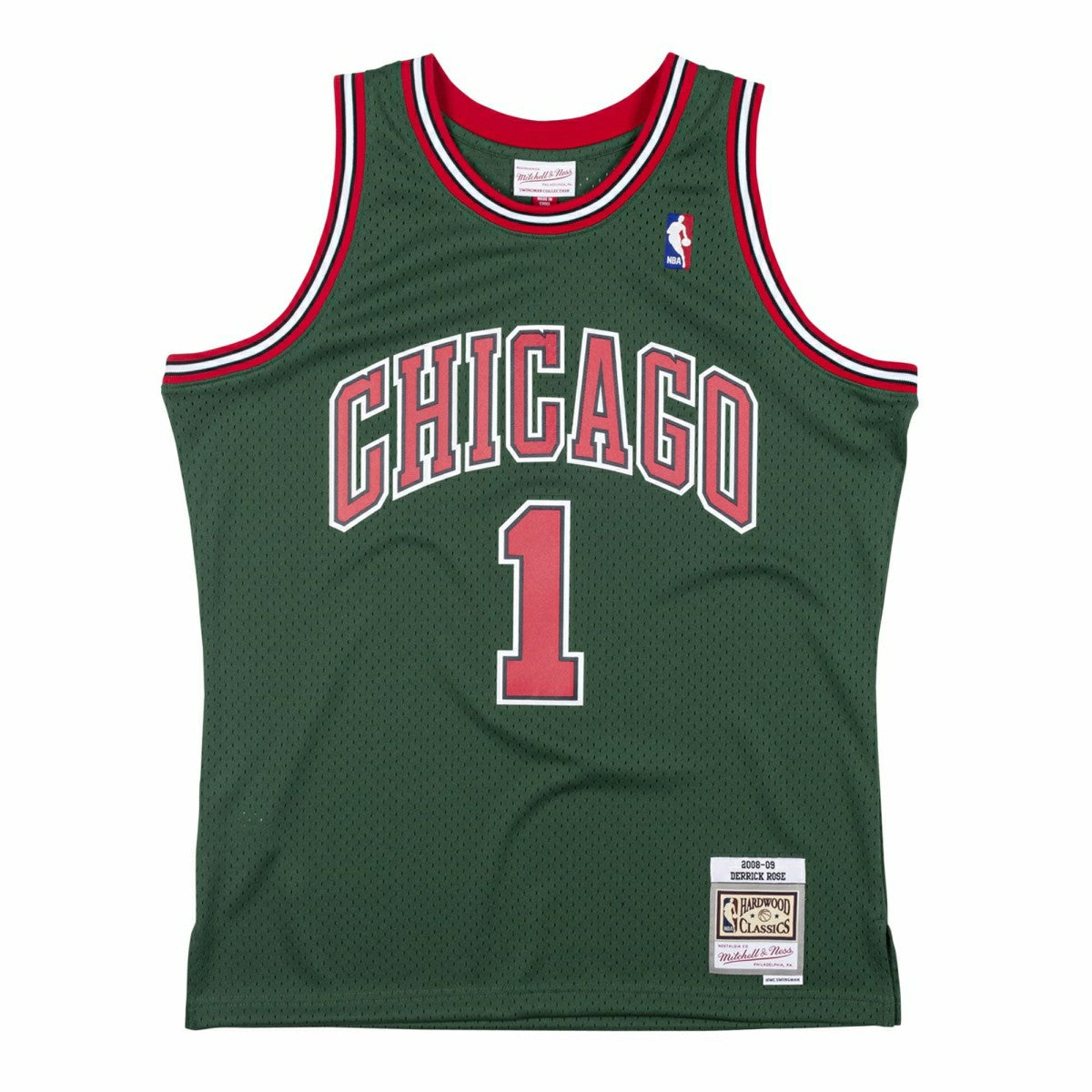 Derrick Rose #1 Chicago Bulls 2008-09 Green Week Swingman NBA Jersey - Taass outlet