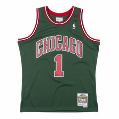 Derrick Rose #1 Chicago Bulls 2008-09 Green Week Swingman NBA Jersey - Taass outlet