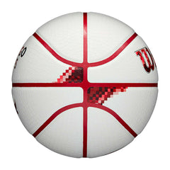 Chicago Bulls Pixel NBA Basketball White (Size 7) - Taass for sale