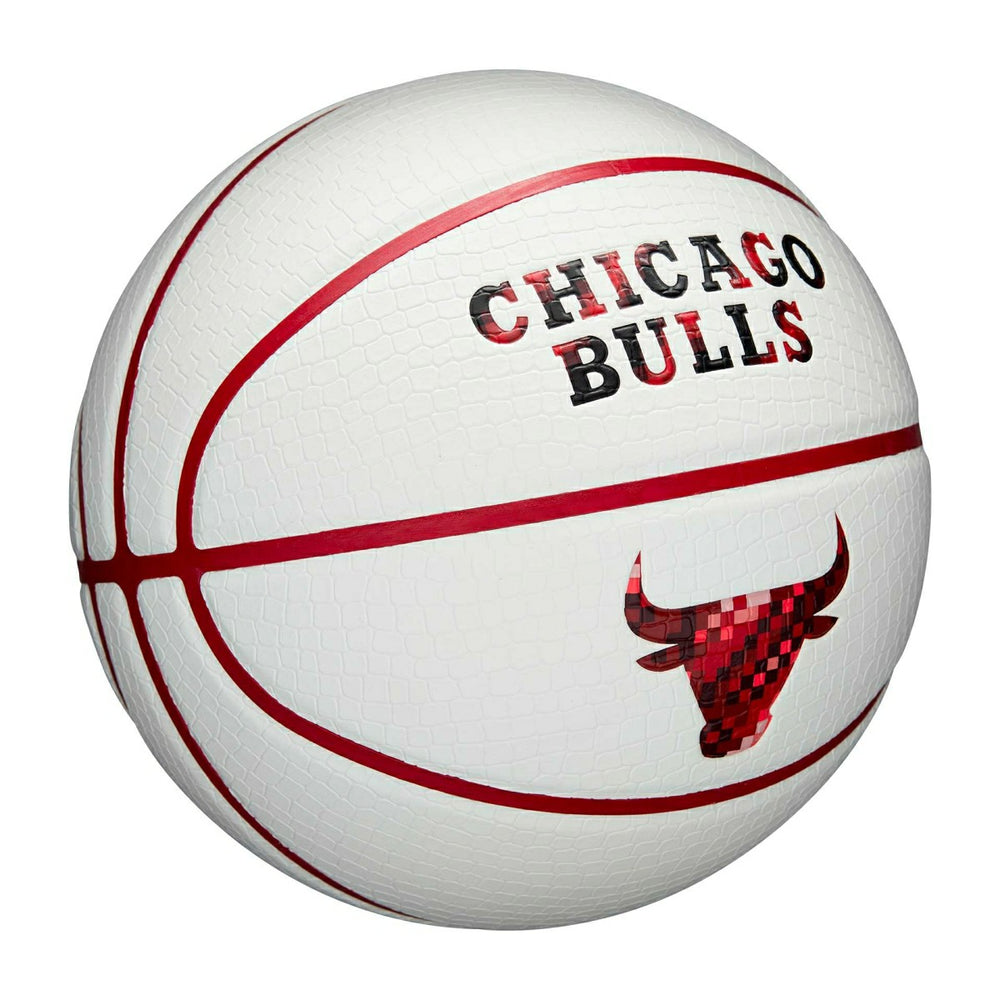 Chicago Bulls Pixel NBA Basketball White (Size 7) - Taass for sale