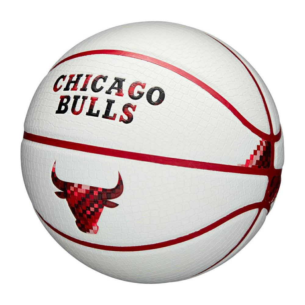 Chicago Bulls Pixel NBA Basketball White (Size 7) - Taass for sale
