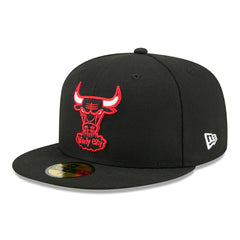 Chicago Bulls 1960-1970 Hardwood Classics 59FIFTY Fitted Cap Black - Taass discount