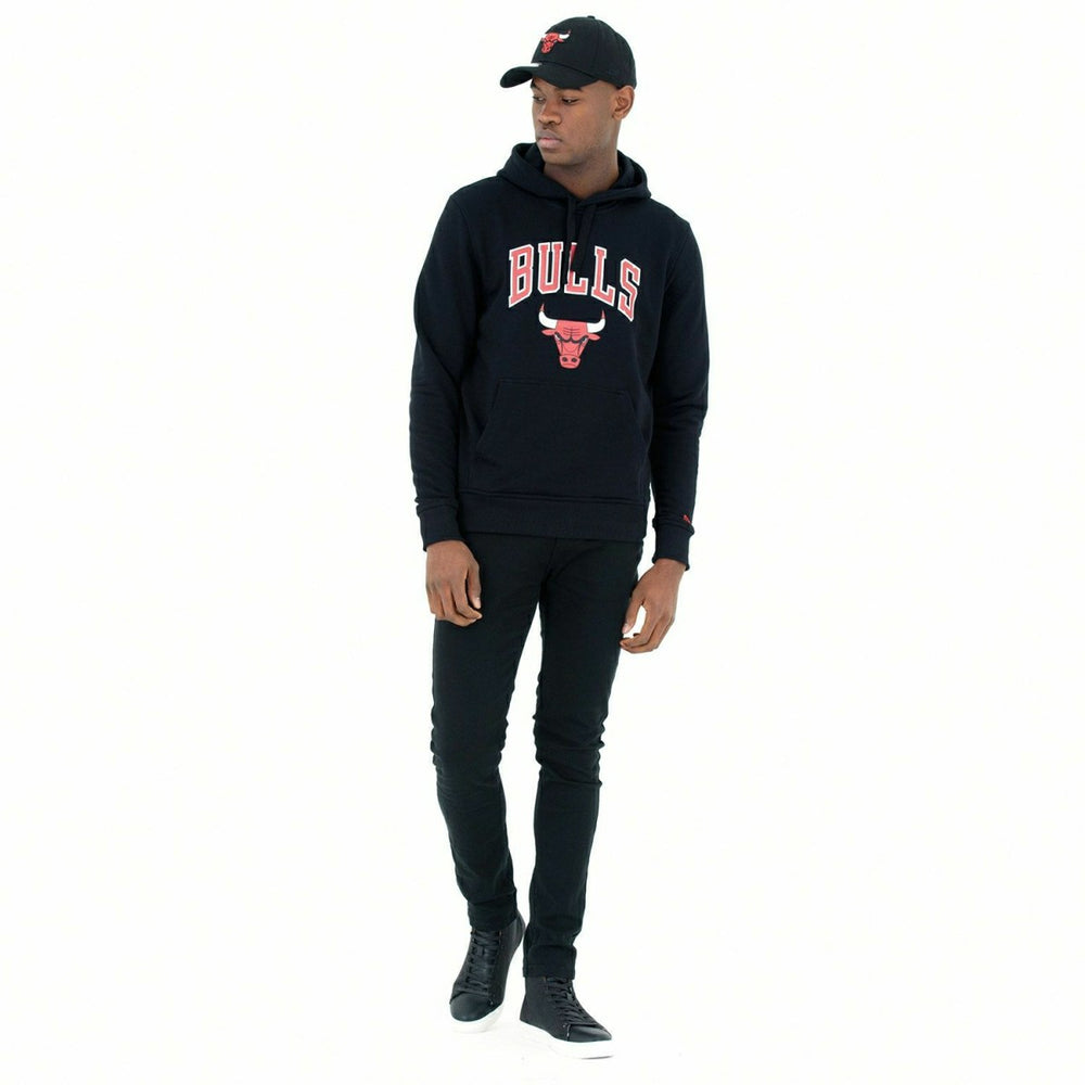 Chicago Bulls Team Logo Hoodie New Era NBA Sweatshirt - Taass for sale
