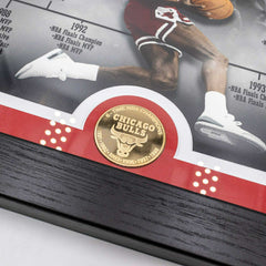 Michael Jordan Chicago Bulls Playing Career Bronze Coin Framed NBA Photo - Taass for sale