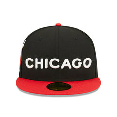 Chicago Bulls 2023 NBA City Edition New Era 59FIFTY Fitted Cap - Taass for sale