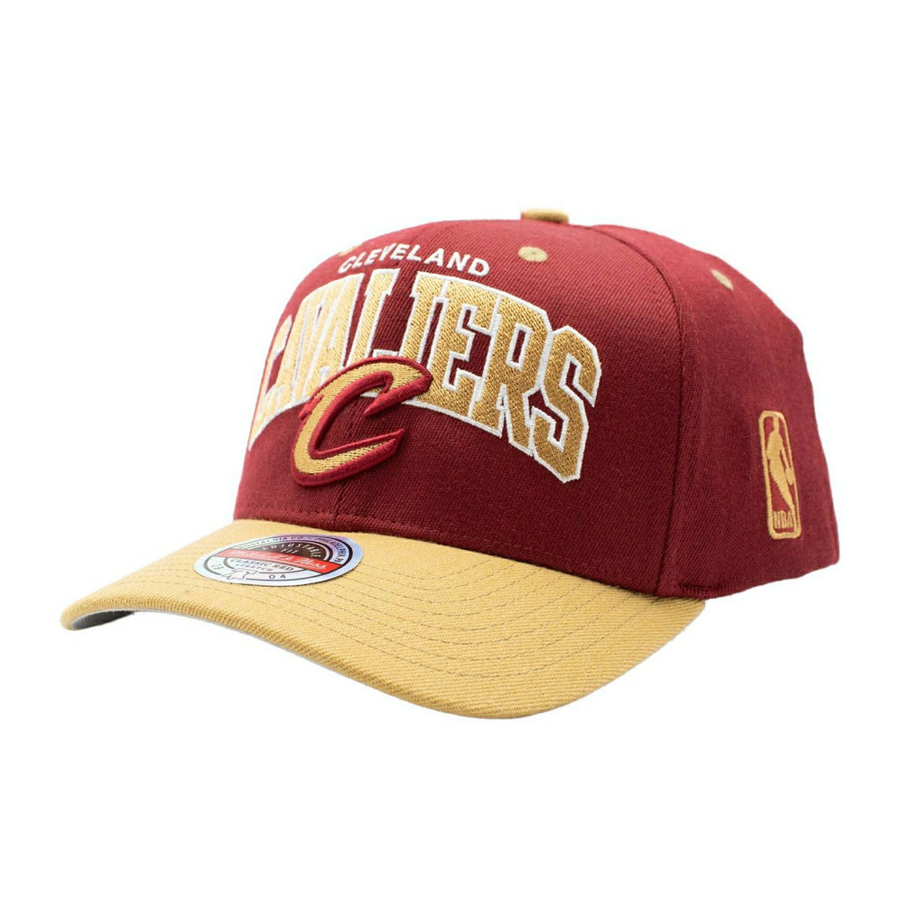Cleveland Cavaliers Team Arch Classic Red Stretch-Snap NBA Cap Red - Taass US