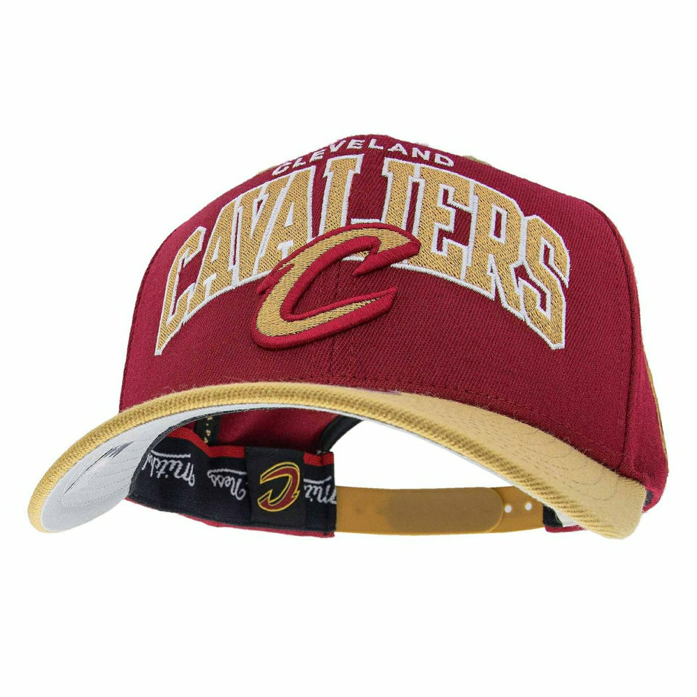Cleveland Cavaliers Team Arch Classic Red Stretch-Snap NBA Cap Red - Taass US