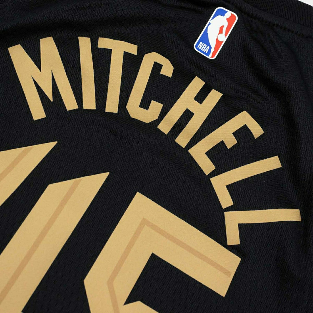 Donovan Mitchell #45 Cleveland Cavaliers Statement Swingman NBA Jersey Black (YOUTH) - Taass on sale