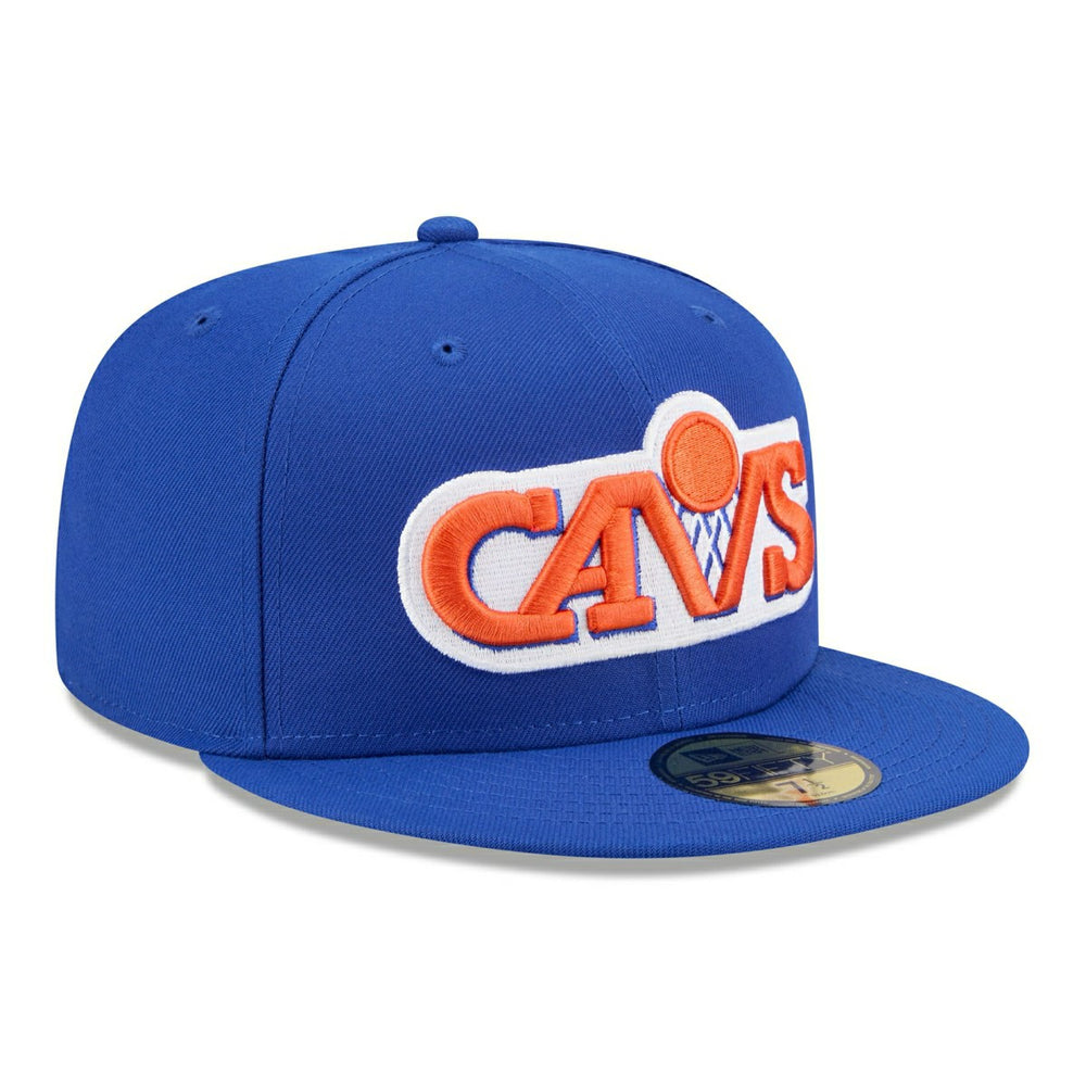 Cleveland Cavaliers 1983-1993 Hardwood Classics 59FIFTY Fitted Cap Blue - Taass sale