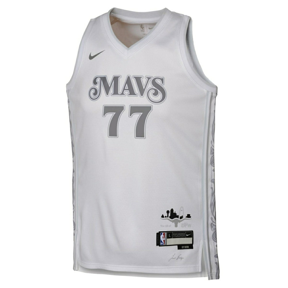Luka Doncic #77 Dallas Mavericks 2024-25 City Edition Nike Swingman NBA Jersey (YOUTH) - Taass Online
