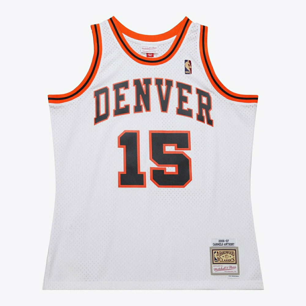 Carmelo Anthony #15 Denver Nuggets 2006-07 Mitchell & Ness Swingman NBA Jersey White - Taass sale