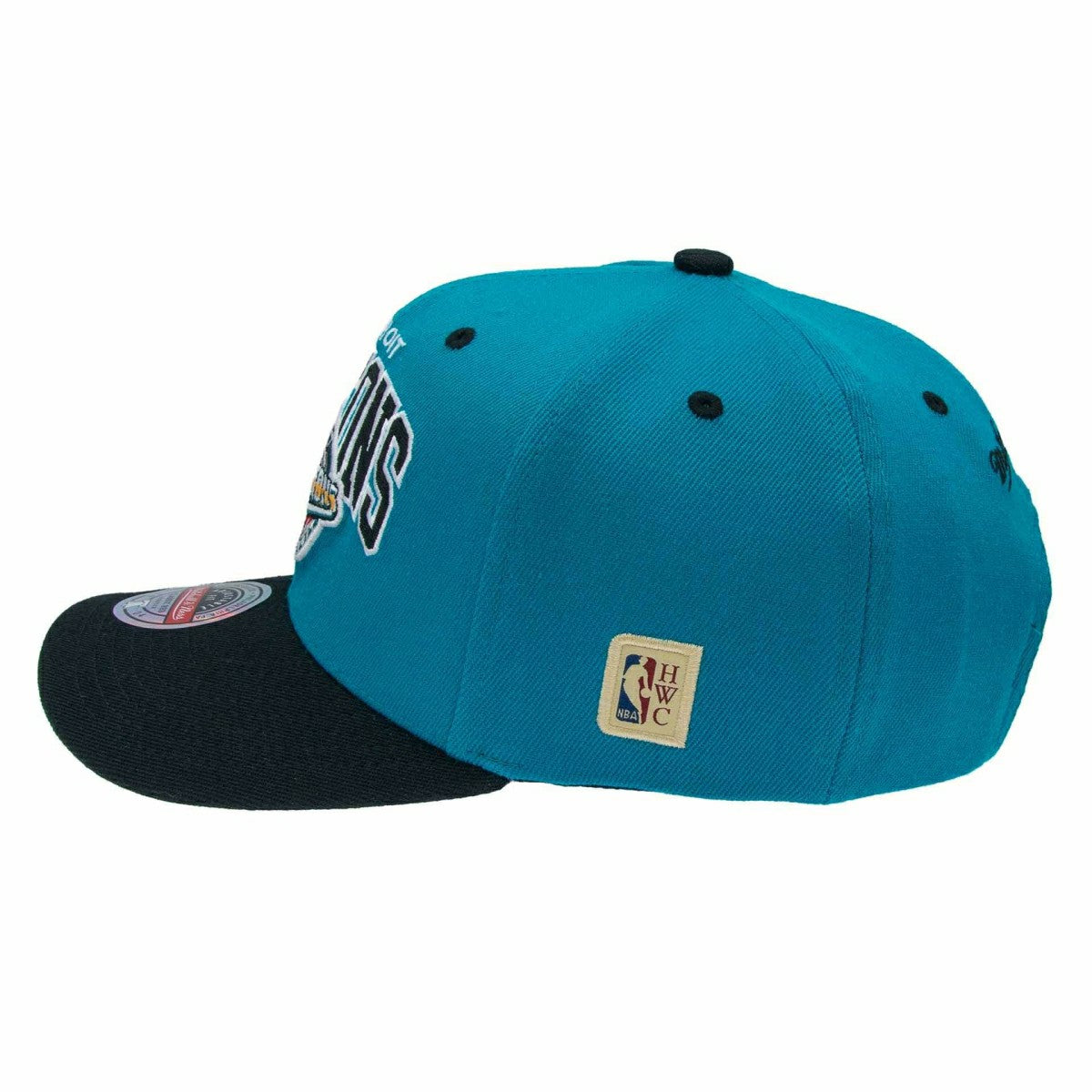 Detroit Pistons Team Arch Classic Red Stretch-Snap NBA Cap Green Teal - Taass Online