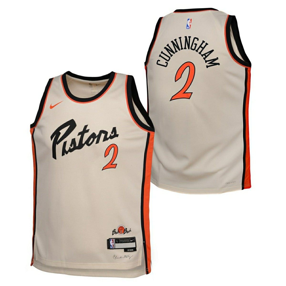 Cade Cunningham #2 Detroit Pistons 2024-25 City Edition Nike Swingman NBA Jersey (YOUTH) - Taass for sale