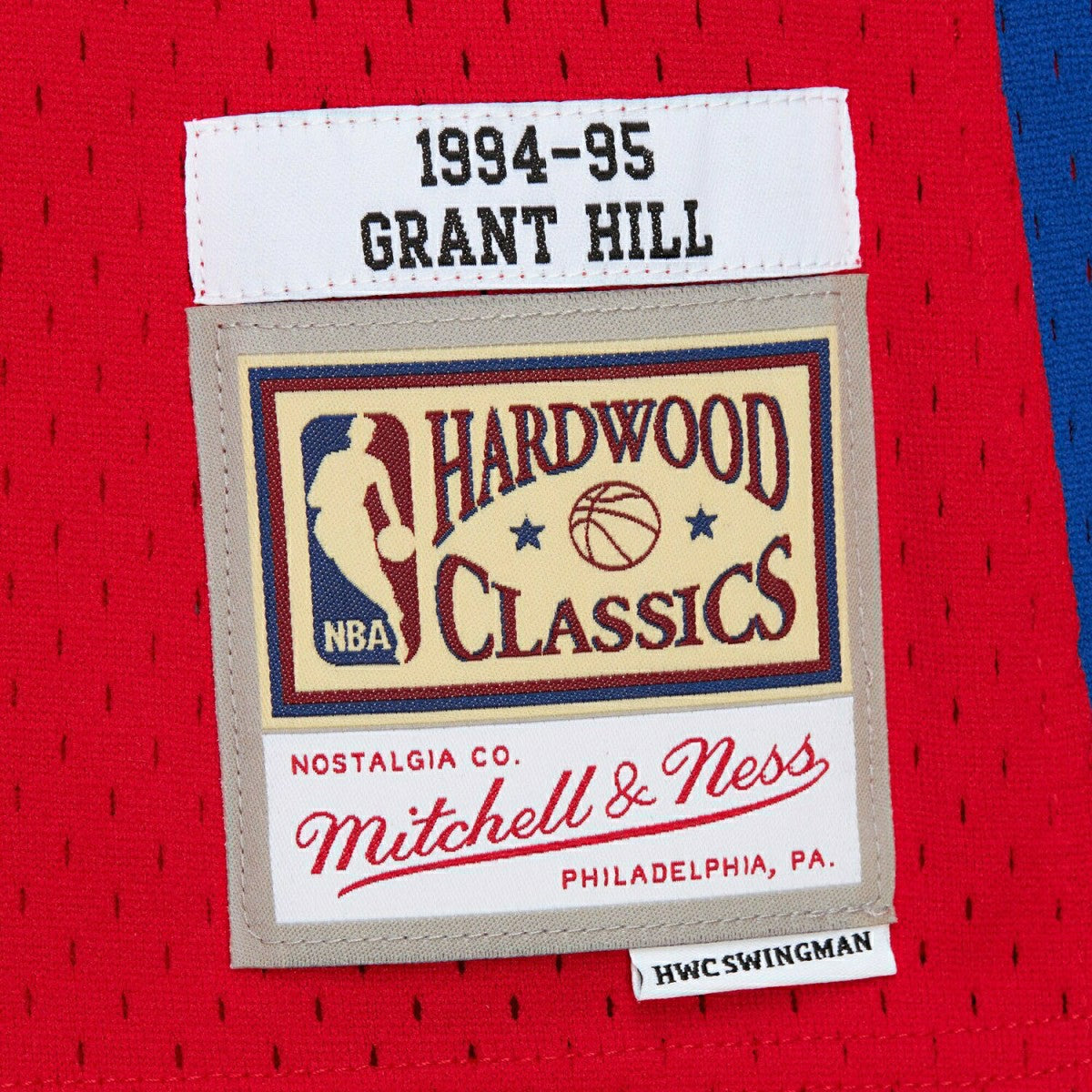 Grant Hill #33 Detroit Pistons 1994-95 Mitchell & Ness Swingman NBA Jersey Red - Taass for sale