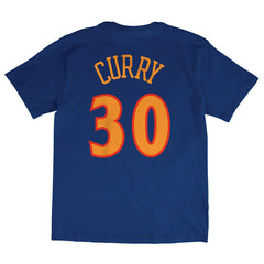 Stephen Curry #30 Golden State Warriors Classic NBA T-Shirt Navy - Taass for sale