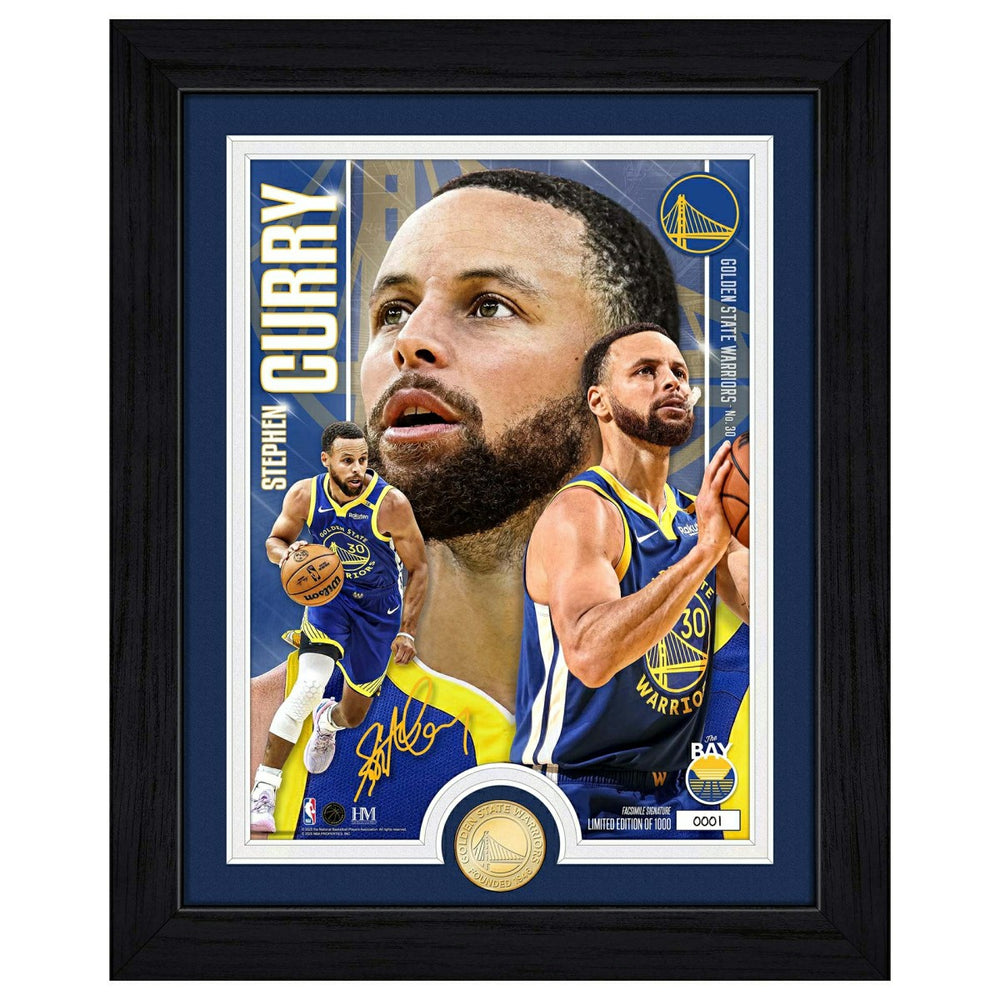 Stephen Curry Golden State Warriors Artist Proof Bronze Coin NBA Photo Frame - Taass on sale