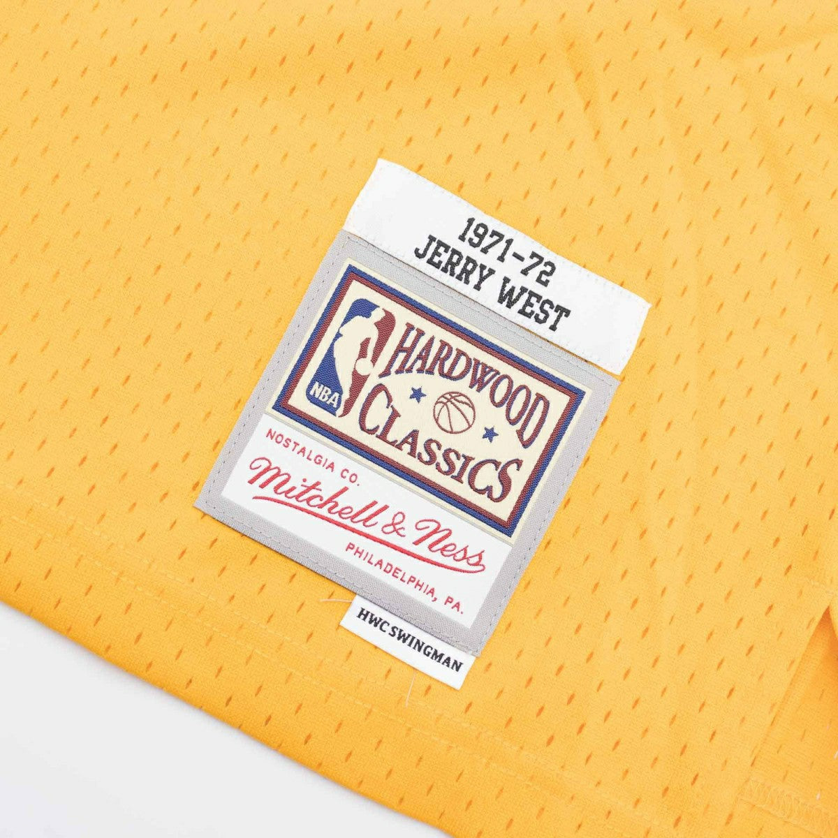Jerry West #44 Los Angeles Lakers 1971-72 Swingman NBA Jersey Yellow - Taass outlet
