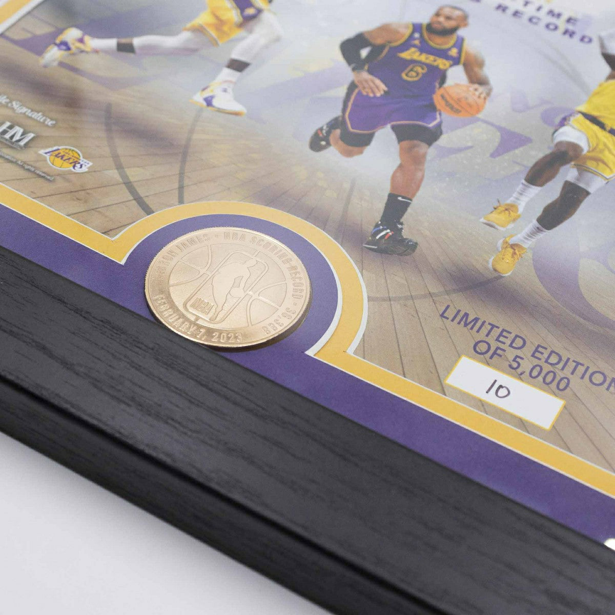 LeBron James NBA All-Time Leading Scorer Bronze Coin Framed NBA Photo - Taass Online