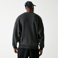 Los Angeles Lakers Washed Oversized NBA Crew Neck Sweater Dark Gray - Taass Online
