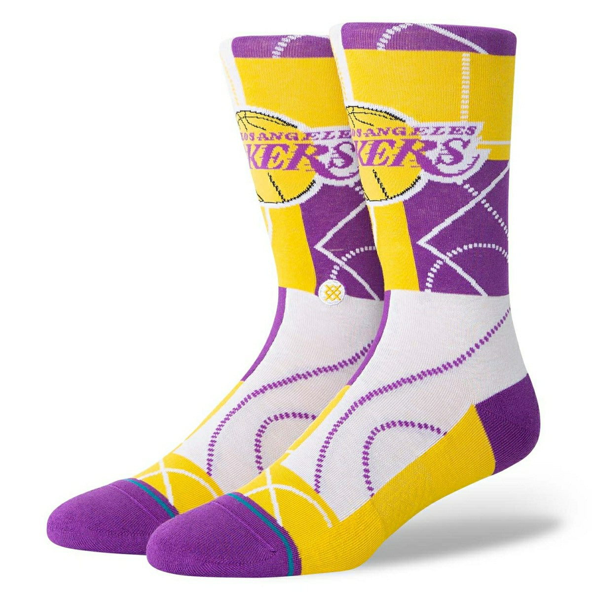 Los Angeles Lakers Zone Stance NBA Crew Socks - Taass discount
