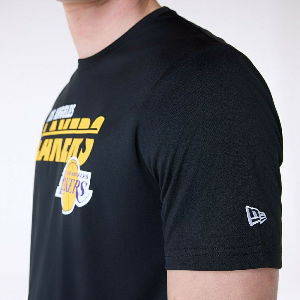 Los Angeles Lakers New Era Performance NBA T-Shirt Black - Taass sale