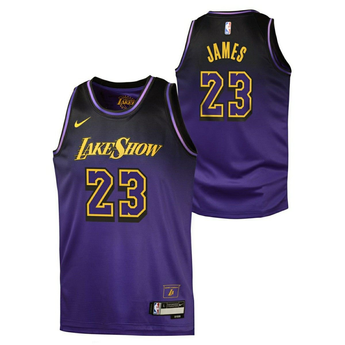 LeBron James #23 Los Angeles Lakers 2024-25 City Edition Nike Swingman NBA Jersey (YOUTH) - Taass discount