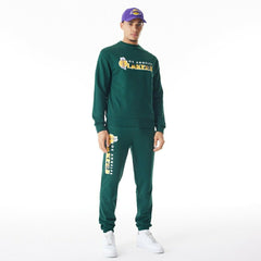 Los Angeles Lakers New Era NBA Crewneck Sweatshirt Green - Taass US