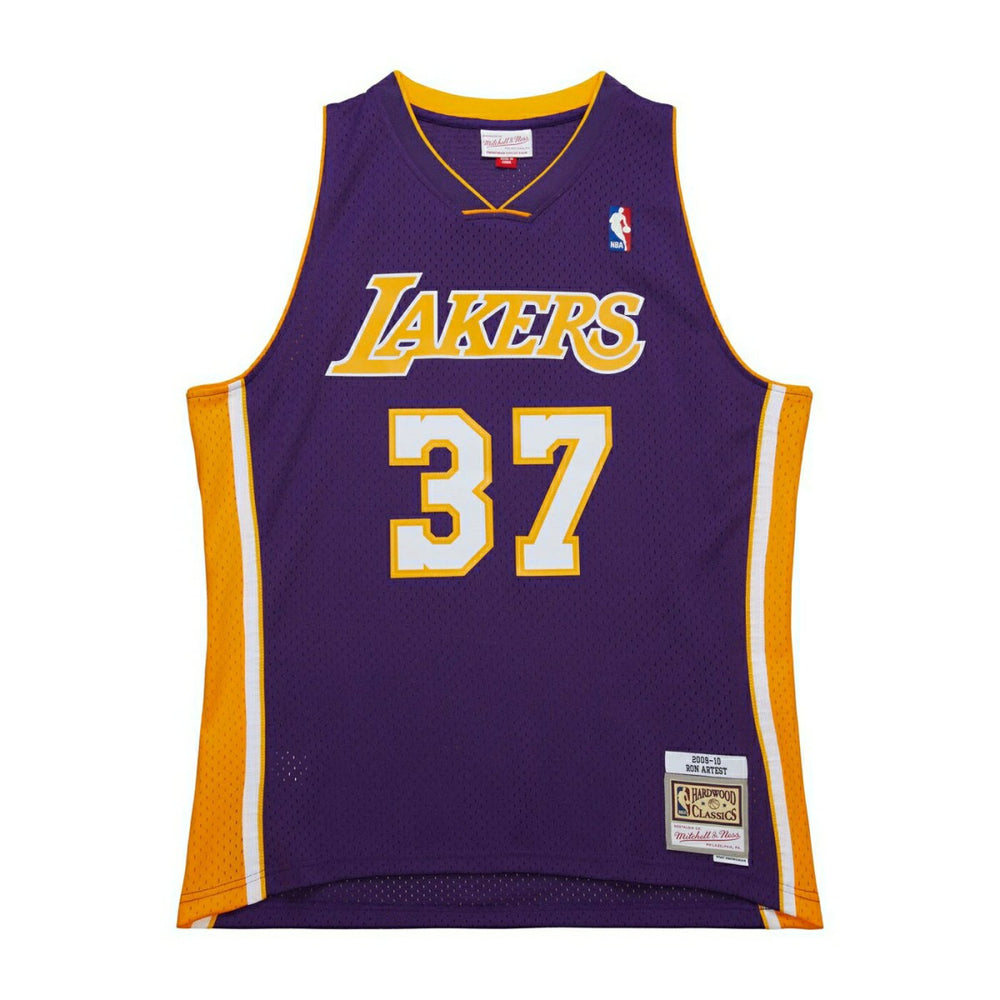 Ron Artest #37 Los Angeles Lakers 2009-10 Mitchell & Ness Swingman NBA Jersey Purple - Taass Online