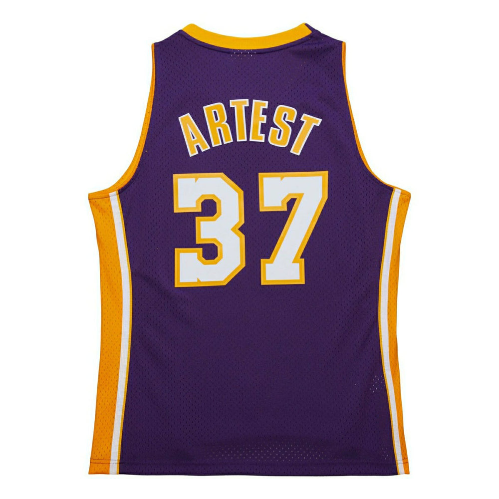 Ron Artest #37 Los Angeles Lakers 2009-10 Mitchell & Ness Swingman NBA Jersey Purple - Taass Online