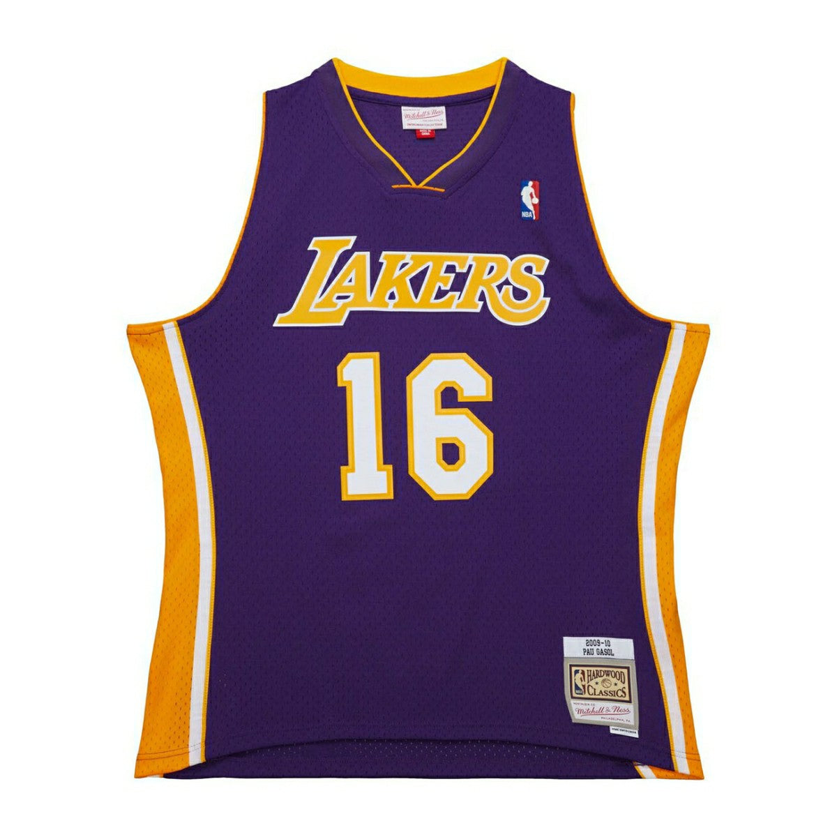 Pau Gasol #16 Los Angeles Lakers 2009-10 Mitchell & Ness Swingman NBA Jersey Purple - Taass outlet