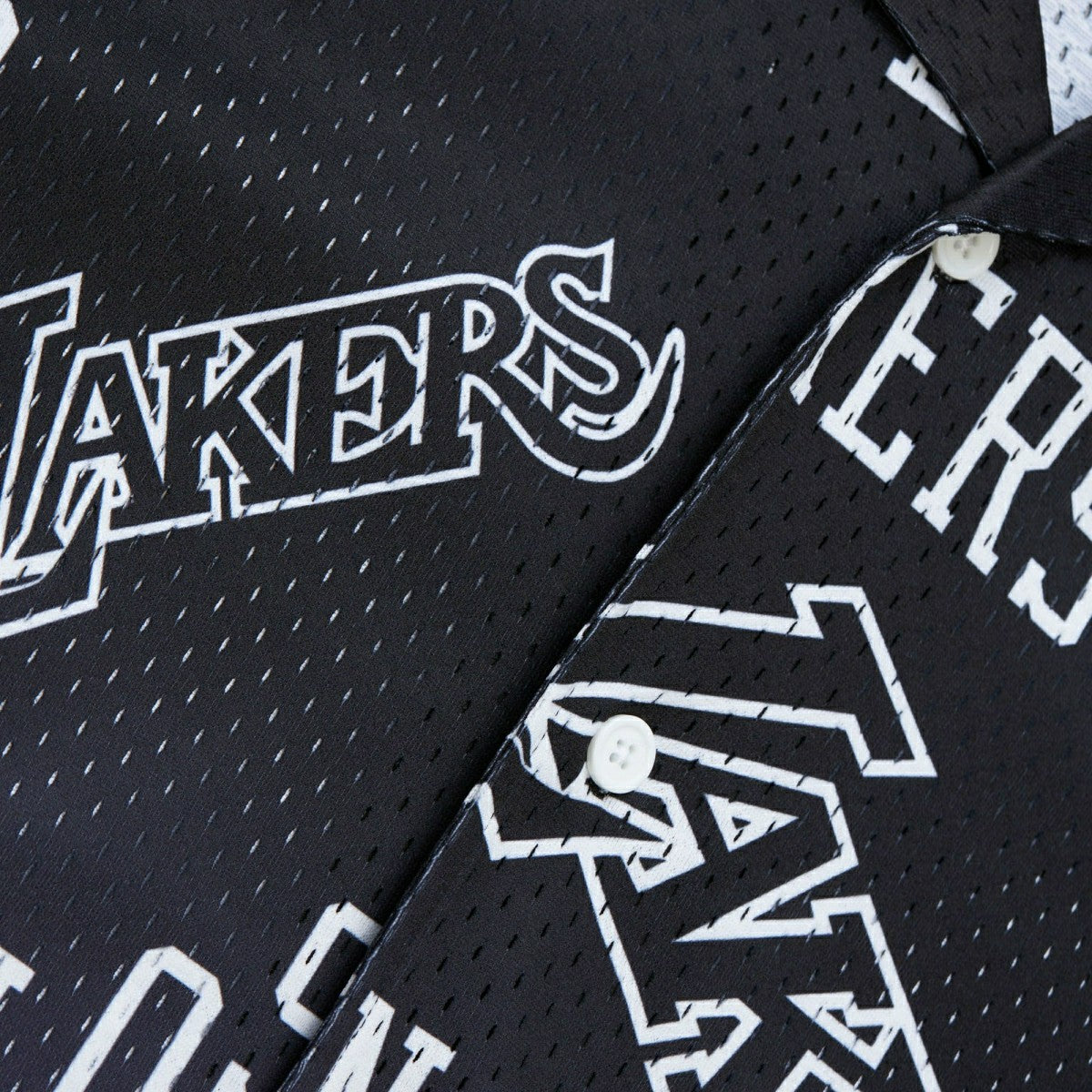 Los Angeles Lakers Mitchell & Ness Destination Leisure Button Up NBA Shirt - Taass for sale