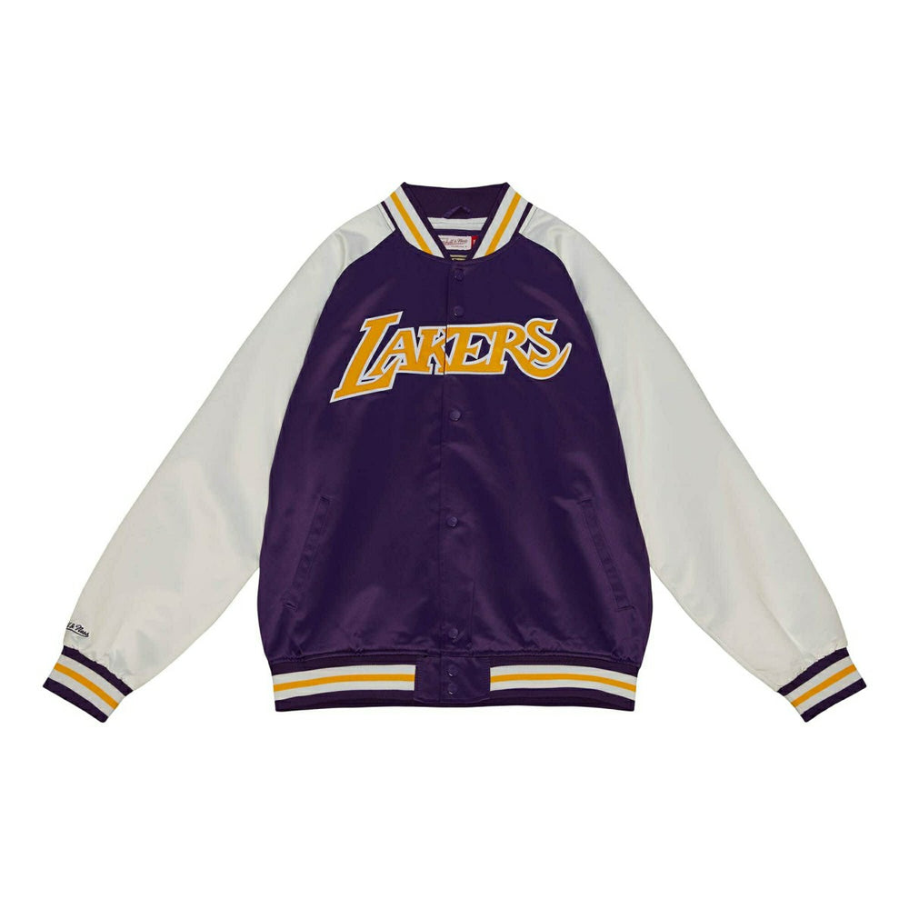 Los Angeles Lakers Primetime Mitchell & Ness Lightweight Satin NBA Jacket - Taass US