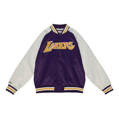 Los Angeles Lakers Primetime Mitchell & Ness Lightweight Satin NBA Jacket - Taass US