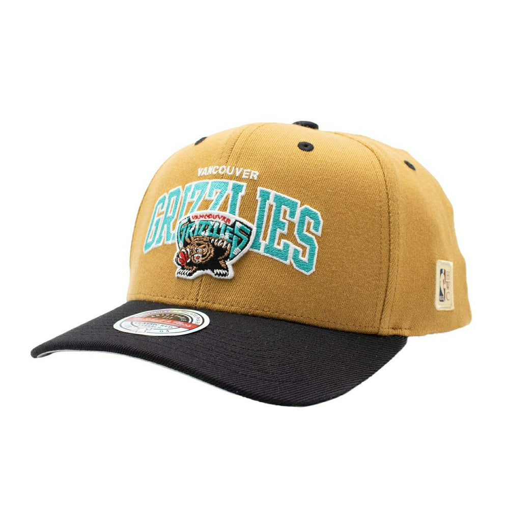 Vancouver Grizzlies Team Arch Classic Red Stretch-Snap NBA Cap Khaki - Taass sale