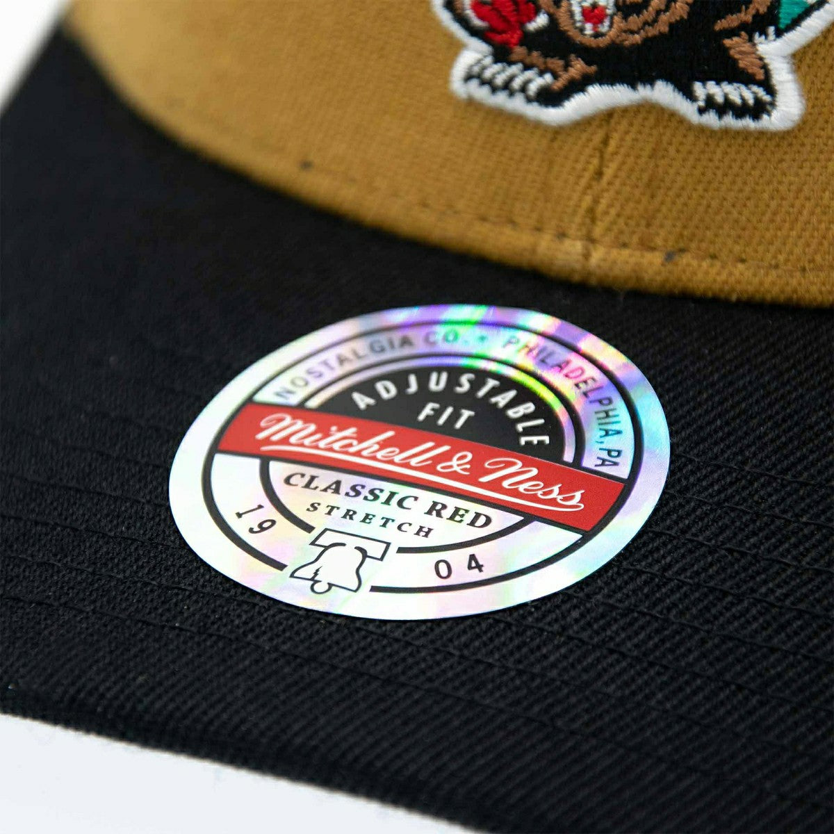 Vancouver Grizzlies Team Arch Classic Red Stretch-Snap NBA Cap Khaki - Taass sale