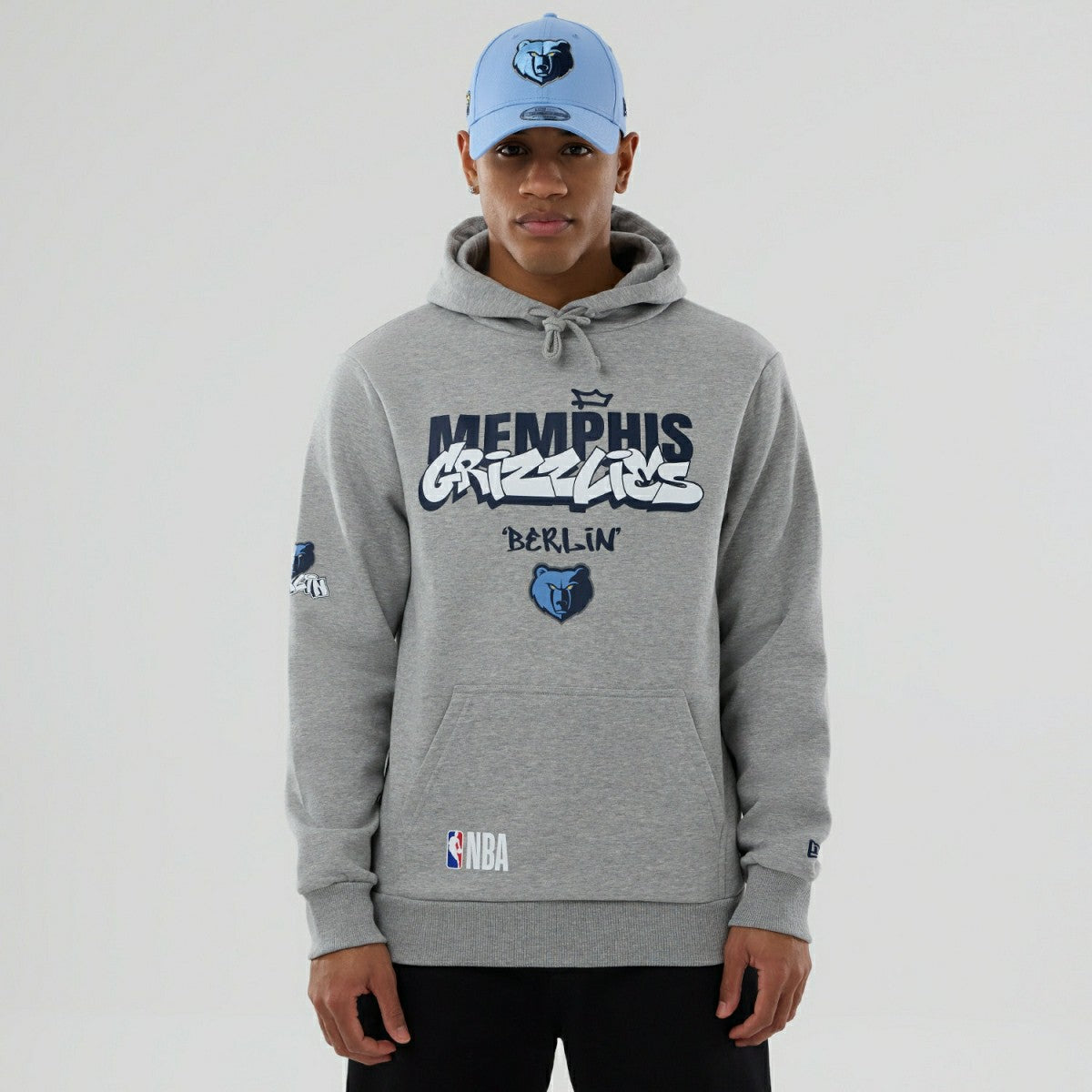 Memphis Grizzlies 2026 NBA Berlin Game Hoodie Gray - Taass Online